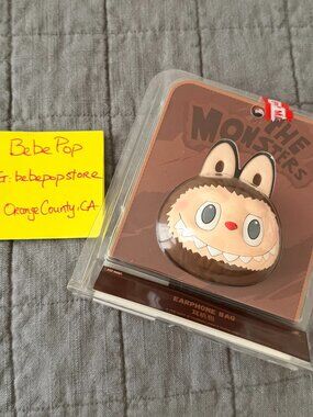 LABUBU Originals-Brown Silicone Earphone Bag